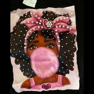 🍬👧🏾 Love J Black Oversized Graphic Tee 👧🏾🍬